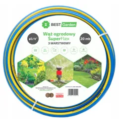 WĄŻ OGRODOWY 3/4” 20m SUPER FLEX BEST GARDEN