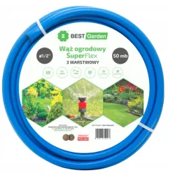 WĄŻ OGRODOWY 1/2” 50m SUPER FLEX BEST GARDEN