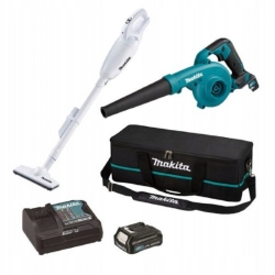 ZESTAW COMBO MAKITA 12V - Odkurzacz CL180FD + Dmuchawa UB100D + Akumulator i ładowarka + Torba