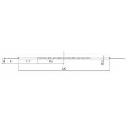 Lampa do promiennika podczerwieni 1200W 53cm